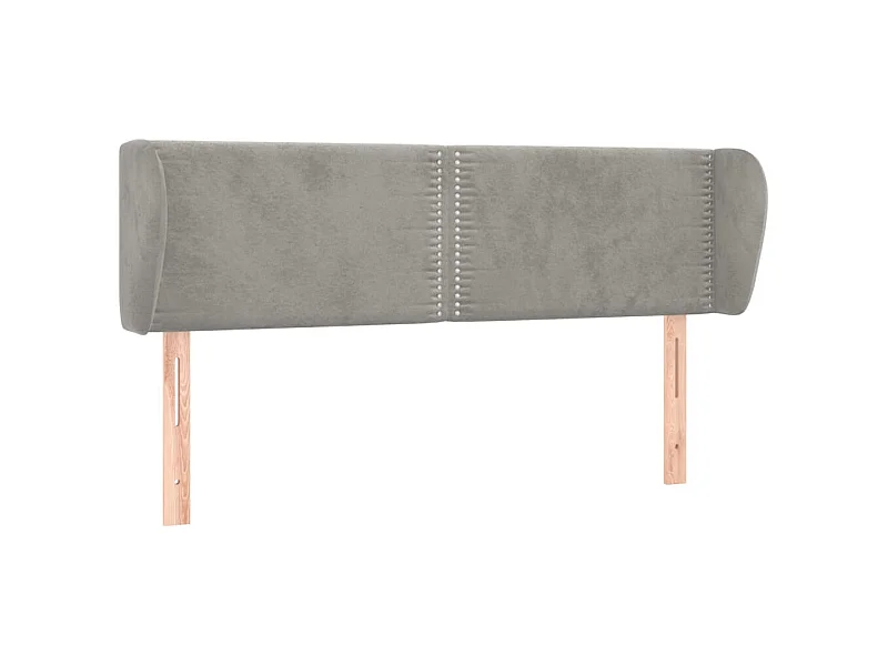 Tête de lit accessoire tissu grise 147 x 23 x 88 cm TDL0205236