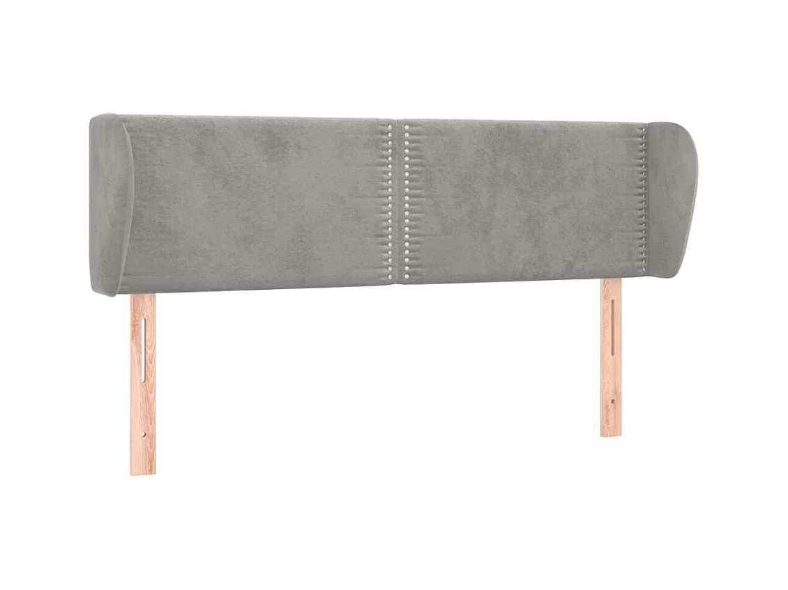 Tête de lit accessoire tissu grise 147 x 23 x 88 cm TDL0205236