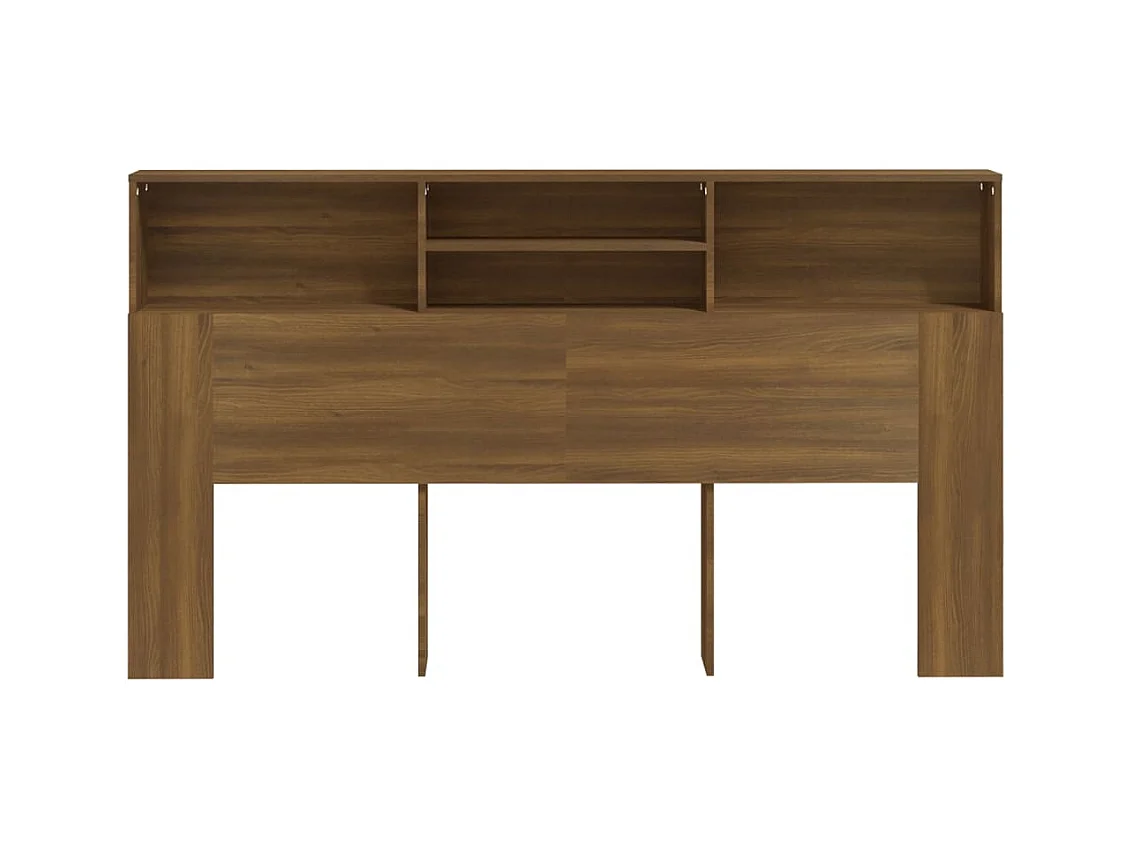 Tête de lit avec effet bois marron 180 x 19 x 103.5 cm TDL0200059