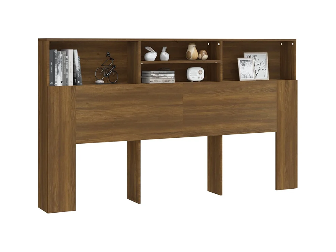 Tête de lit avec effet bois marron 180 x 19 x 103.5 cm TDL0200059