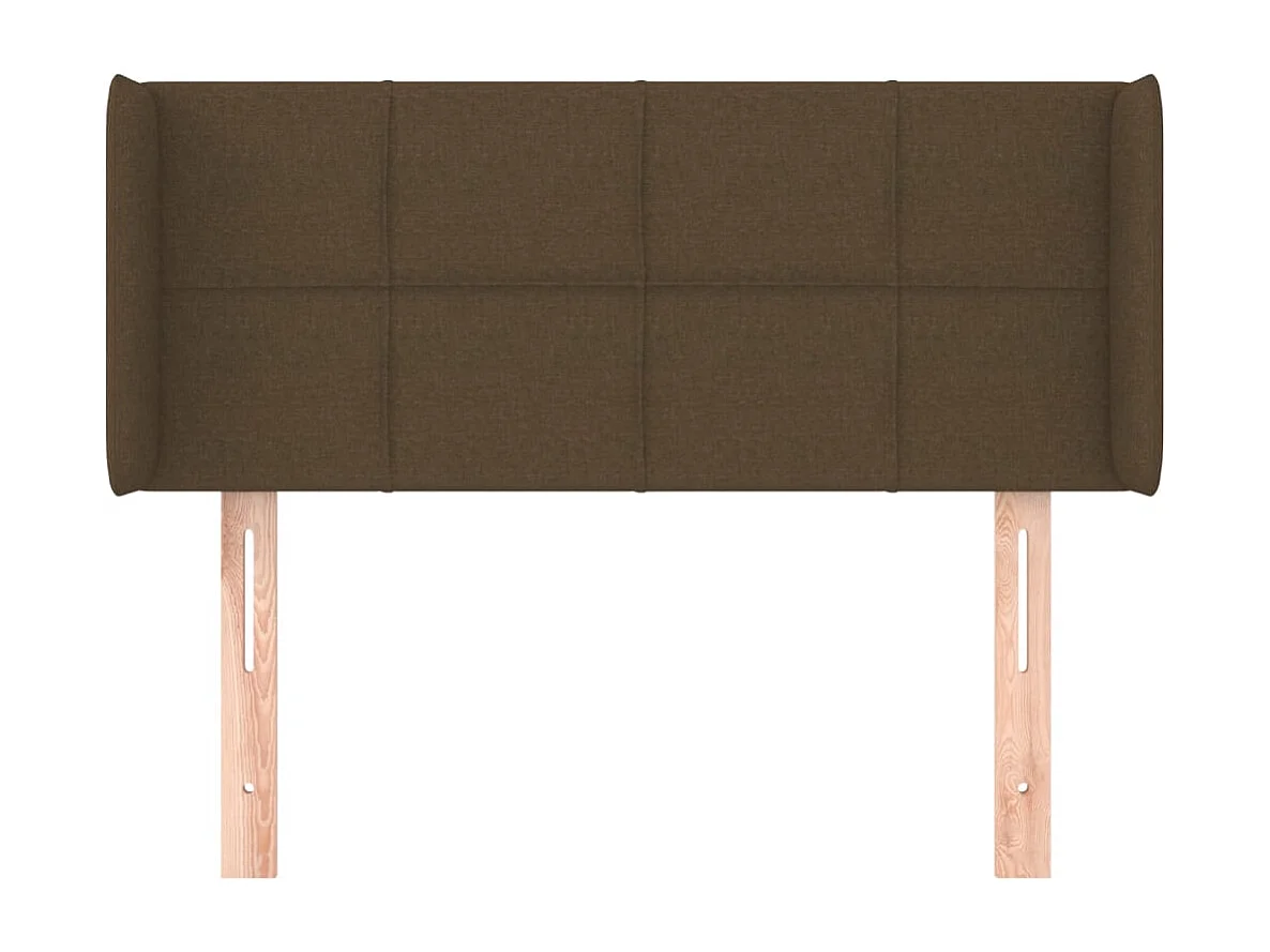 Tête de lit accessoire tissu marron 93 x 16 x 88 cm TDL0204645