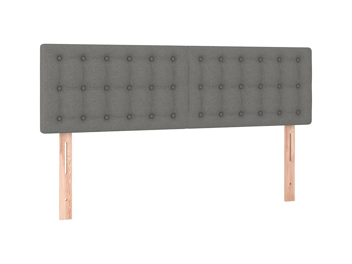 Tête de lit accessoire tissu grise 144 x 5 x 88 cm TDL0206368