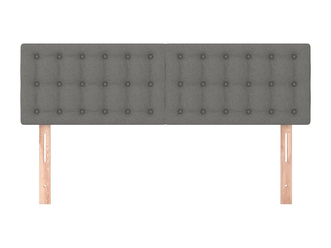 Tête de lit accessoire tissu grise 144 x 5 x 88 cm TDL0206368