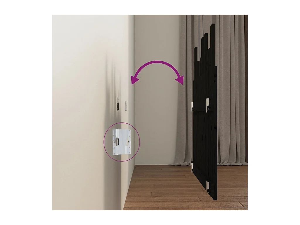 Tête de lit accessoire bois marron 95.5 x 3 x 80 cm TDL0202496