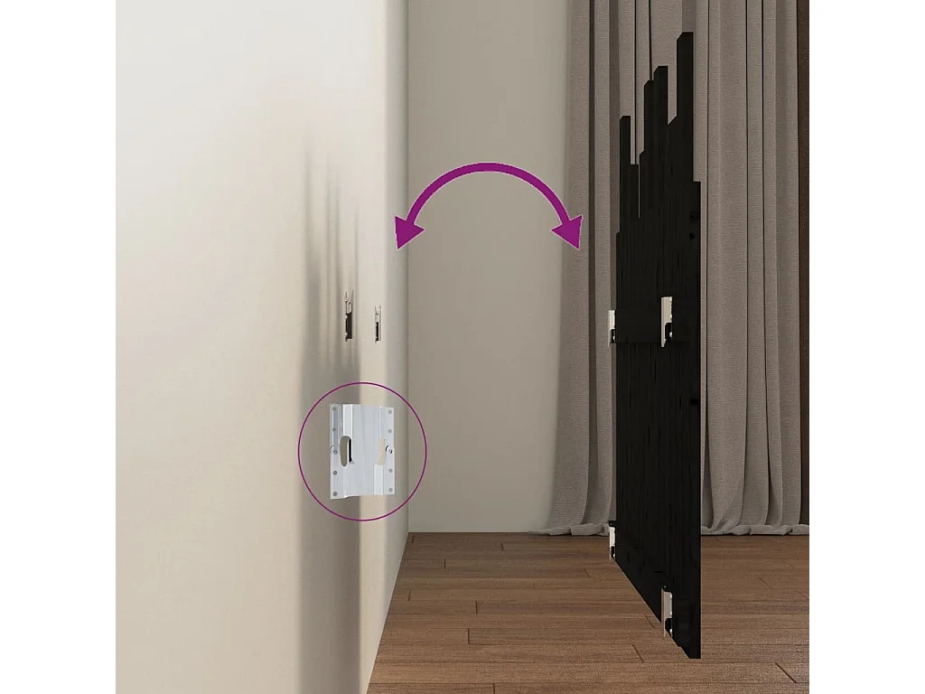 Tête de lit accessoire bois marron 95.5 x 3 x 80 cm TDL0202496