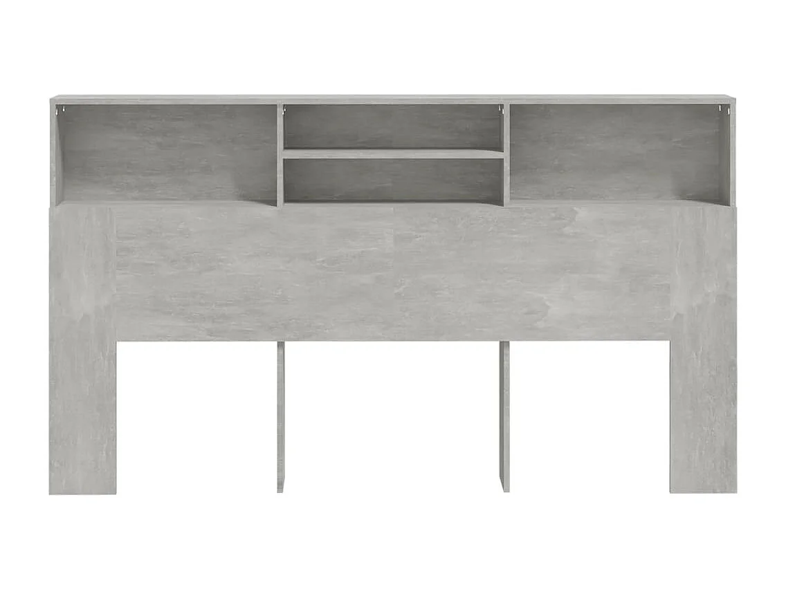 Tête de lit avec effet bois grise 180 x 19 x 103.5 cm TDL0200033