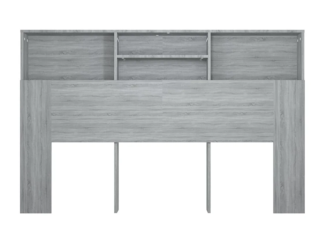 Tête de lit avec effet bois grise 160 x 19 x 103.5 cm TDL0200007