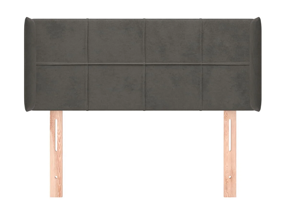 Tête de lit accessoire tissu grise 103 x 16 x 88 cm TDL0205058