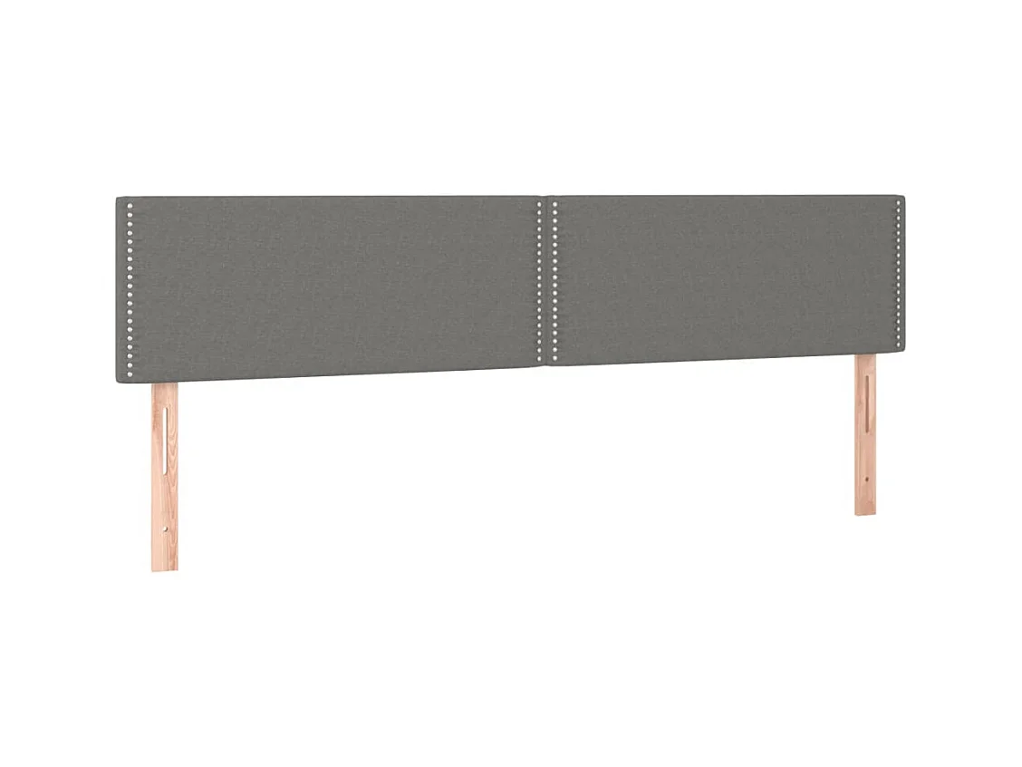 Tête de lit accessoire tissu grise 160 x 5 x 88 cm TDL0206355