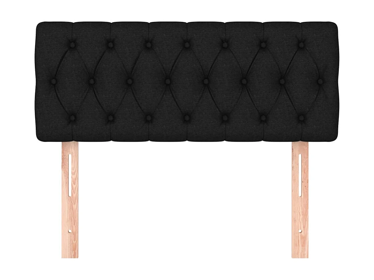 Tête de lit accessoire tissu noire 100 x 7 x 88 cm TDL0202386