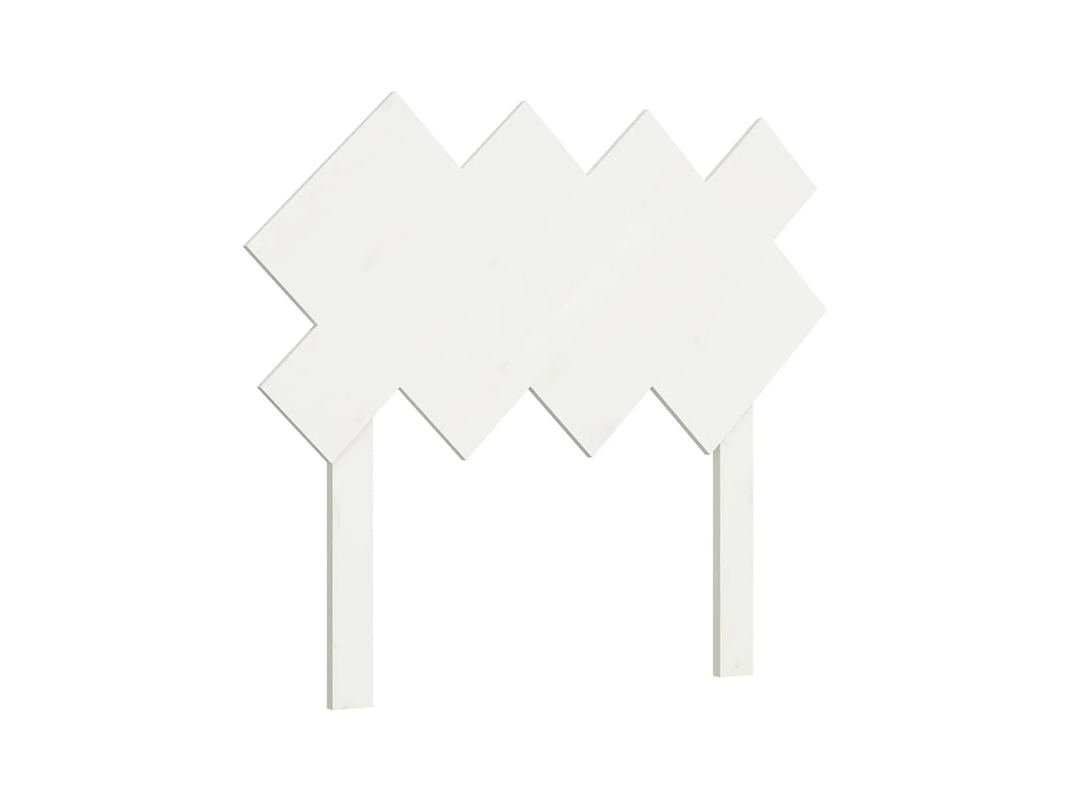 Tête de lit accessoire bois blanche 92 x 3 x 81 cm TDL0203672