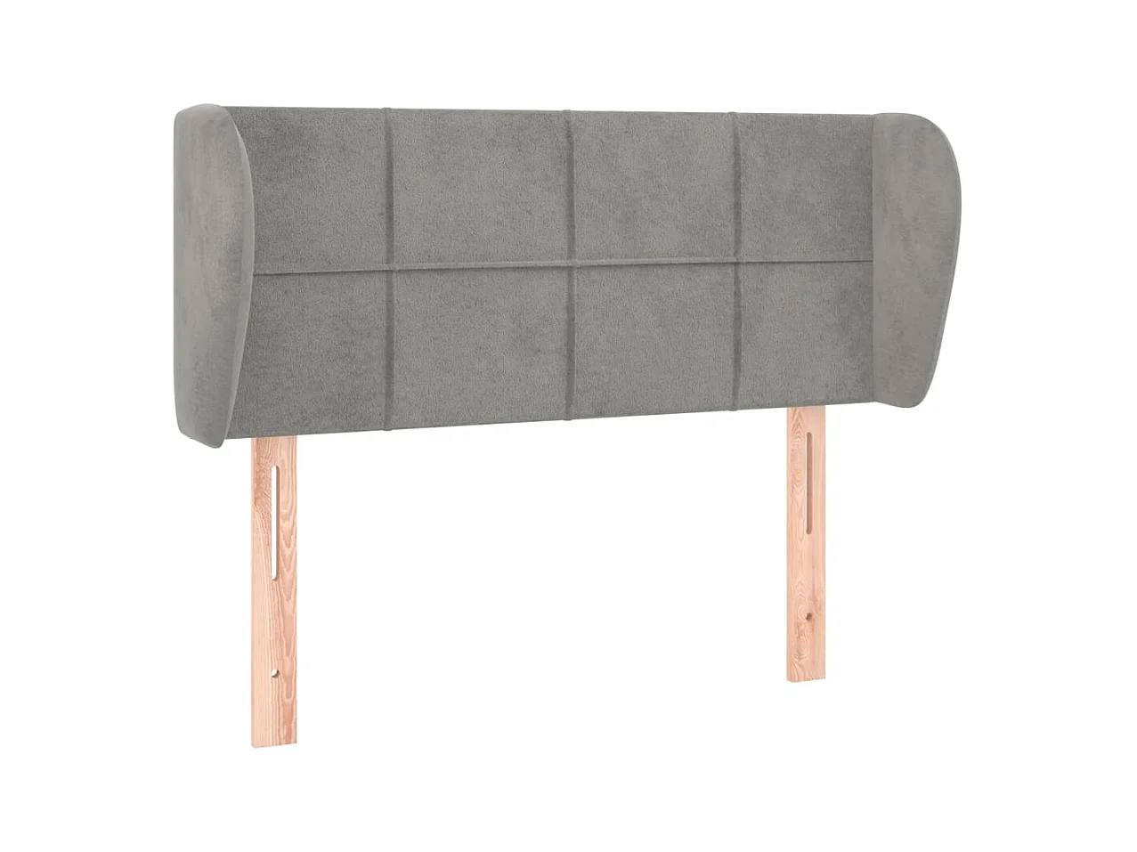 Tête de lit accessoire tissu grise 93 x 23 x 88 cm TDL0205079