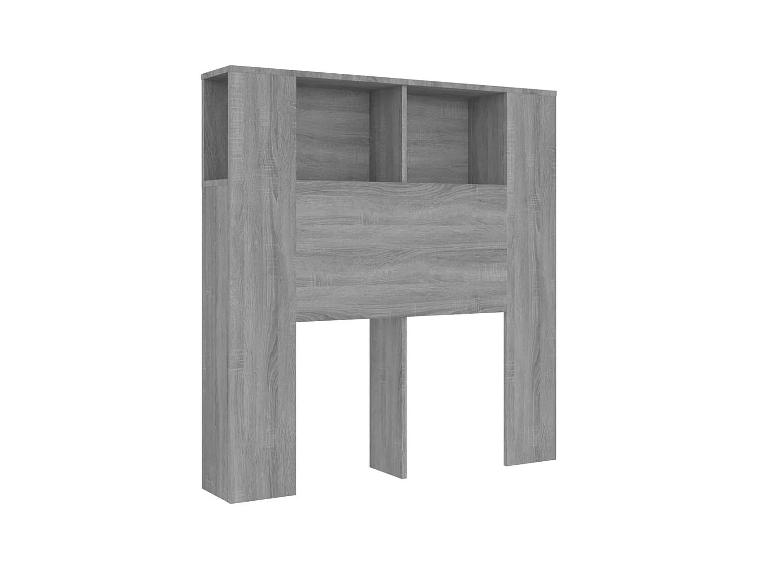 Tête de lit avec effet bois grise 100 x 18.5 x 104.5 cm TDL0200014