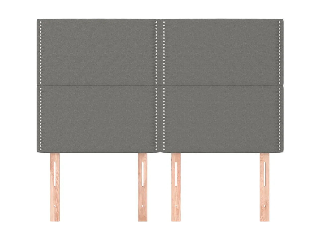 Tête de lit accessoire tissu grise 144 x 5 x 128 cm TDL0206012