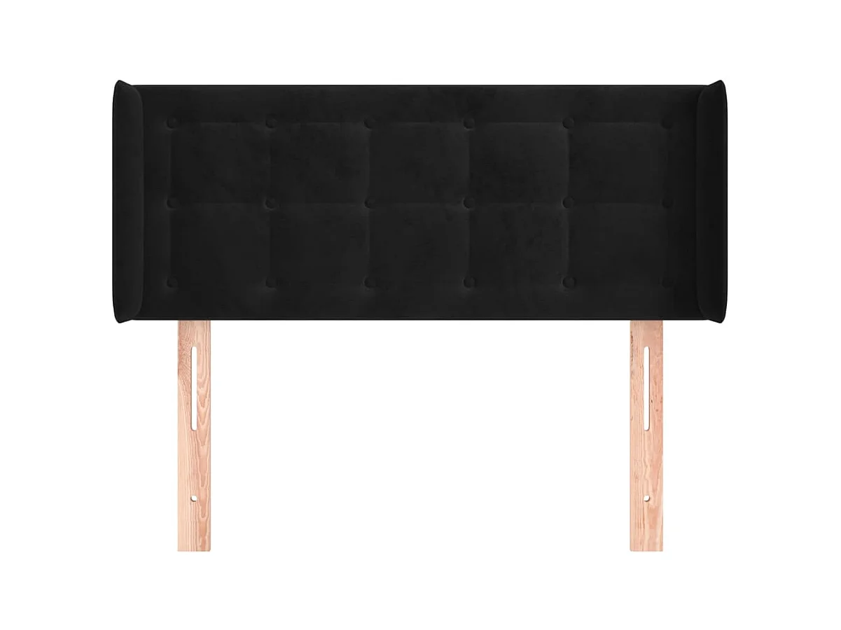 Tête de lit accessoire tissu noire 83 x 16 x 78 cm TDL0204445