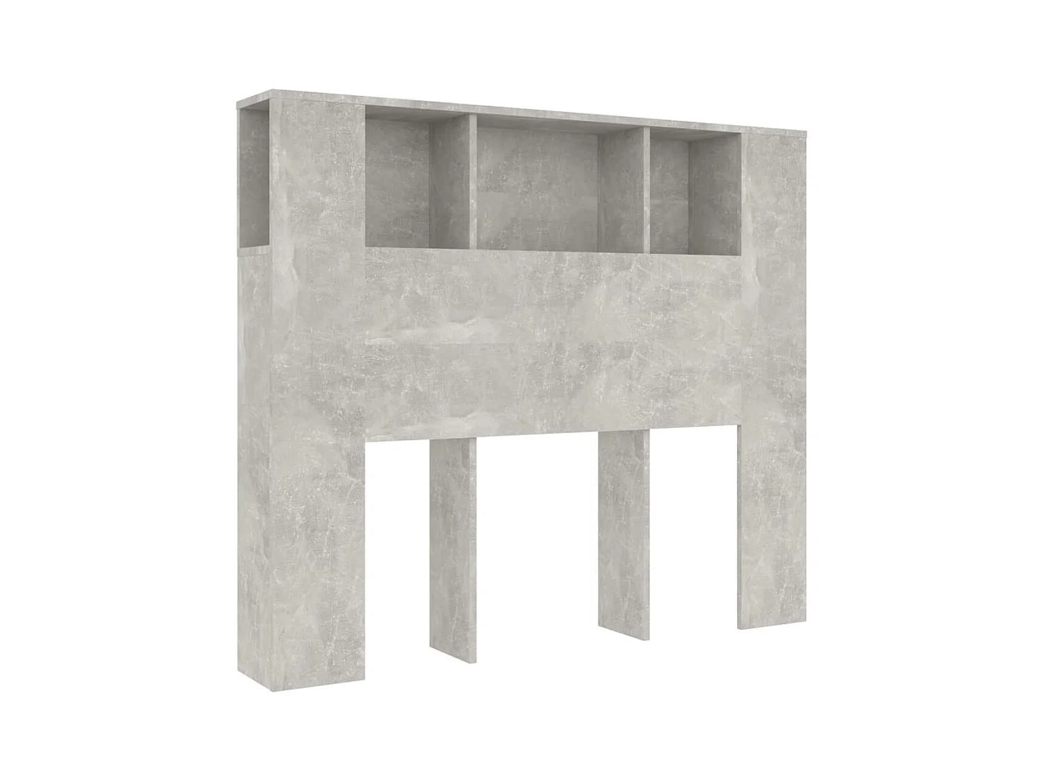 Tête de lit avec effet bois grise 120 x 18.5 x 104.5 cm TDL0200040