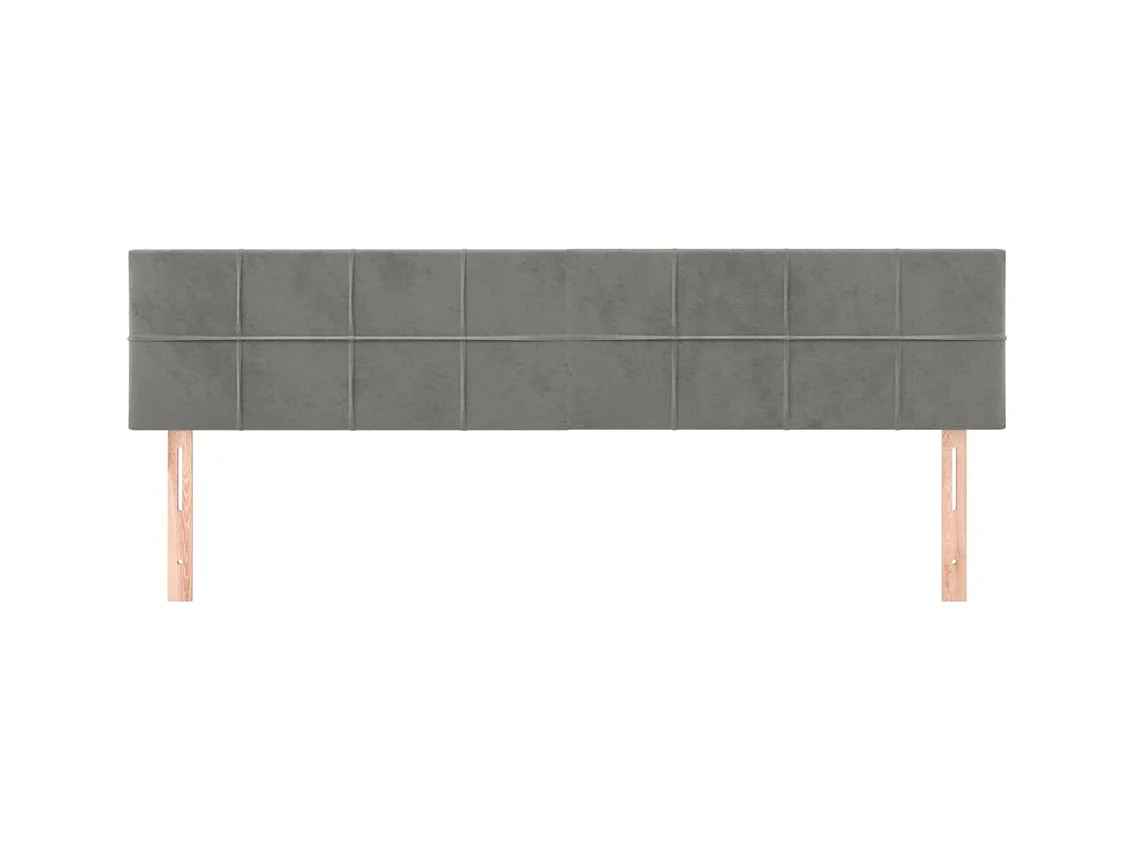 Tête de lit accessoire tissu grise 180 x 5 x 88 cm TDL0206399