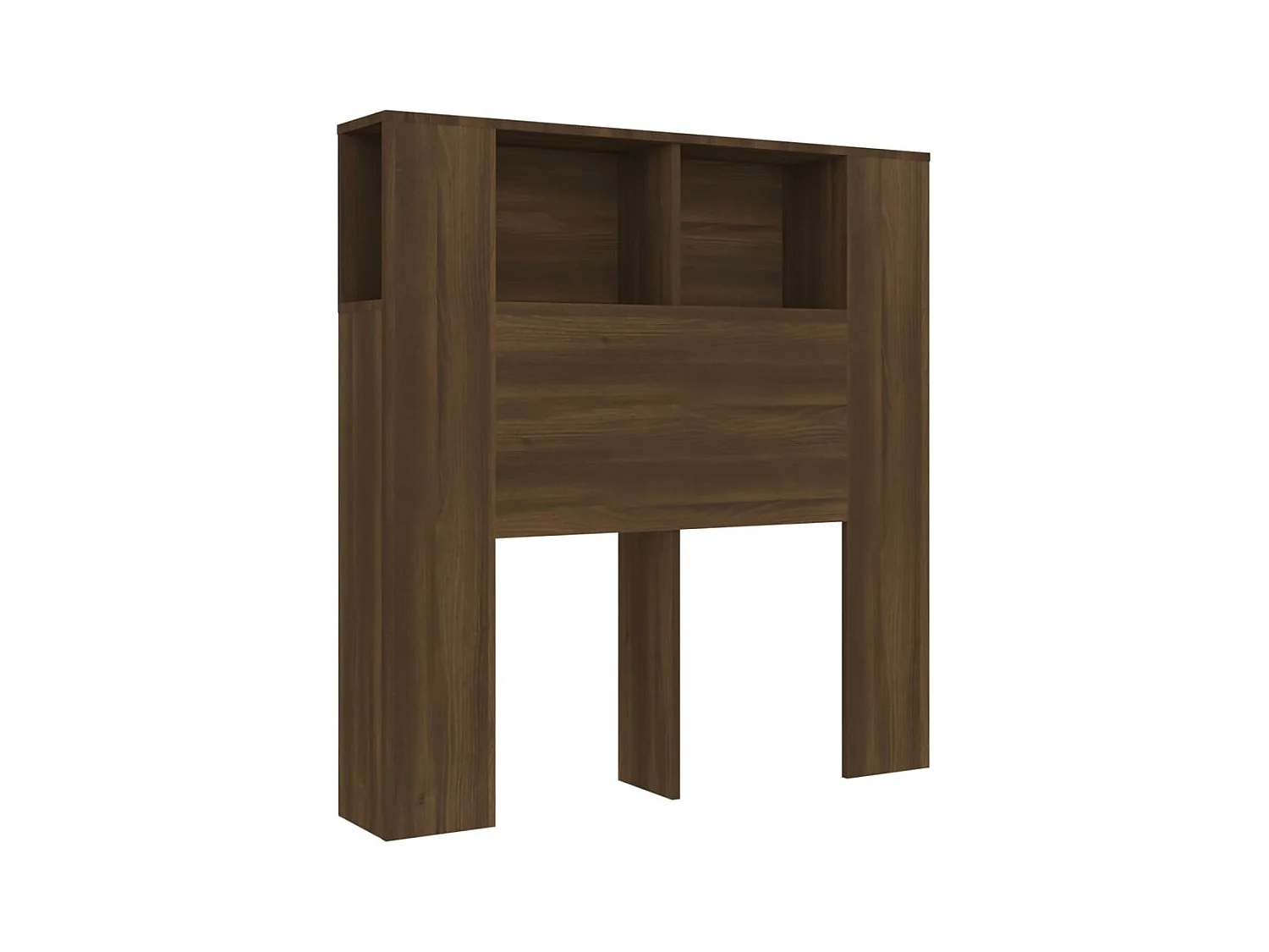 Tête de lit avec effet bois marron 100 x 18.5 x 104.5 cm TDL0200068
