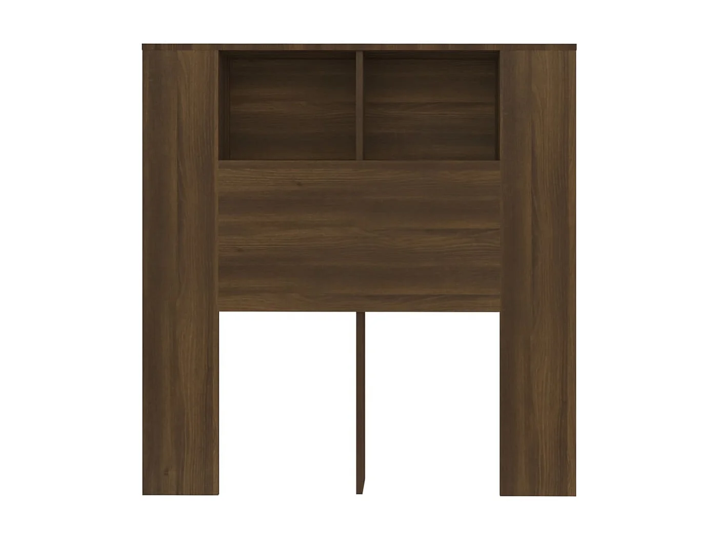Tête de lit avec effet bois marron 100 x 18.5 x 104.5 cm TDL0200068
