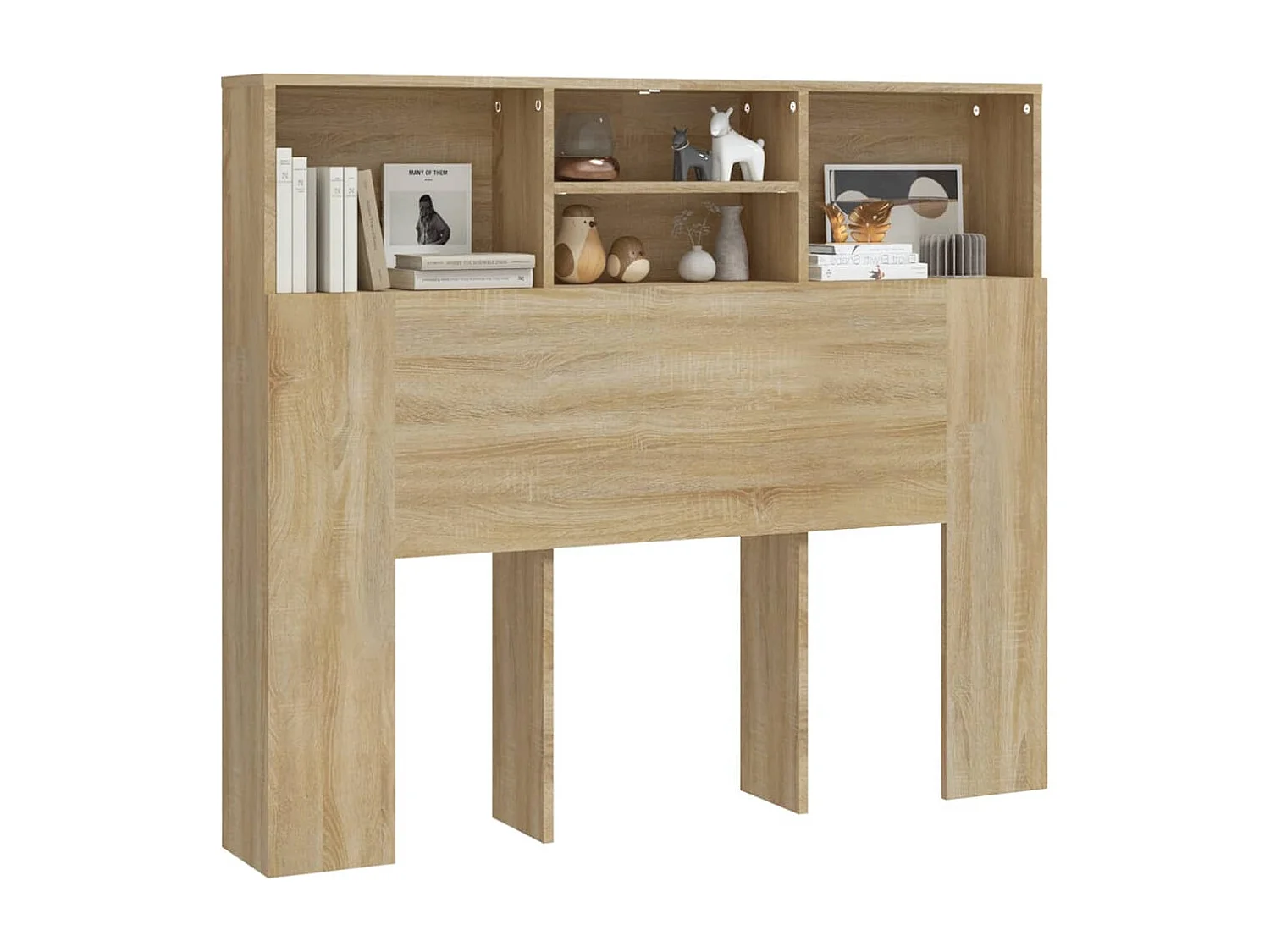 Tête de lit avec effet bois beige 120 x 19 x 103.5 cm TDL0200051