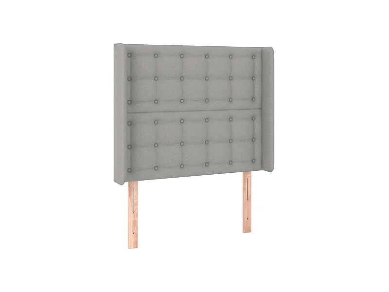 Tête de lit accessoire tissu grise 83 x 16 x 128 cm TDL0205148