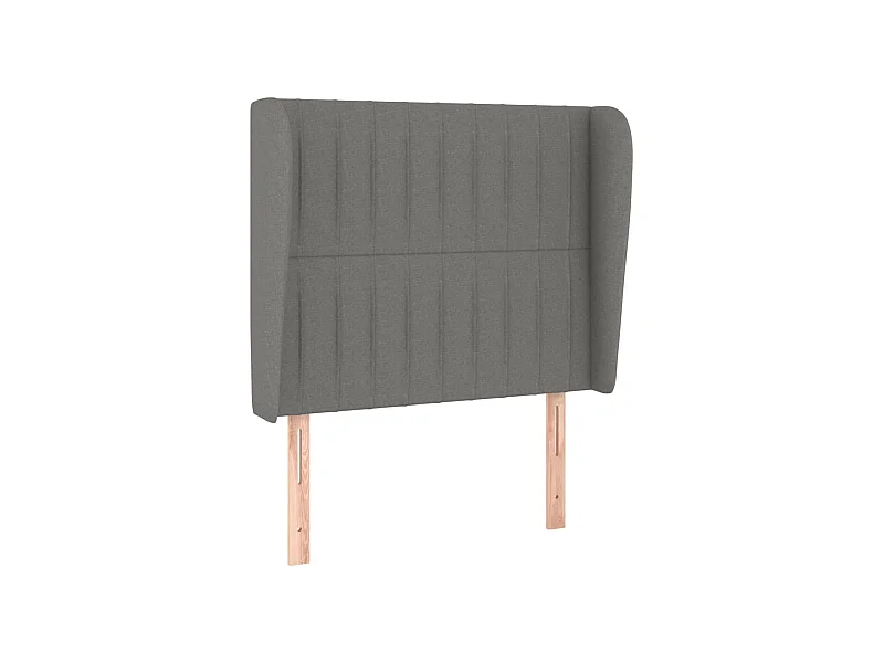 Tête de lit accessoire tissu grise 93 x 23 x 128 cm TDL0204854