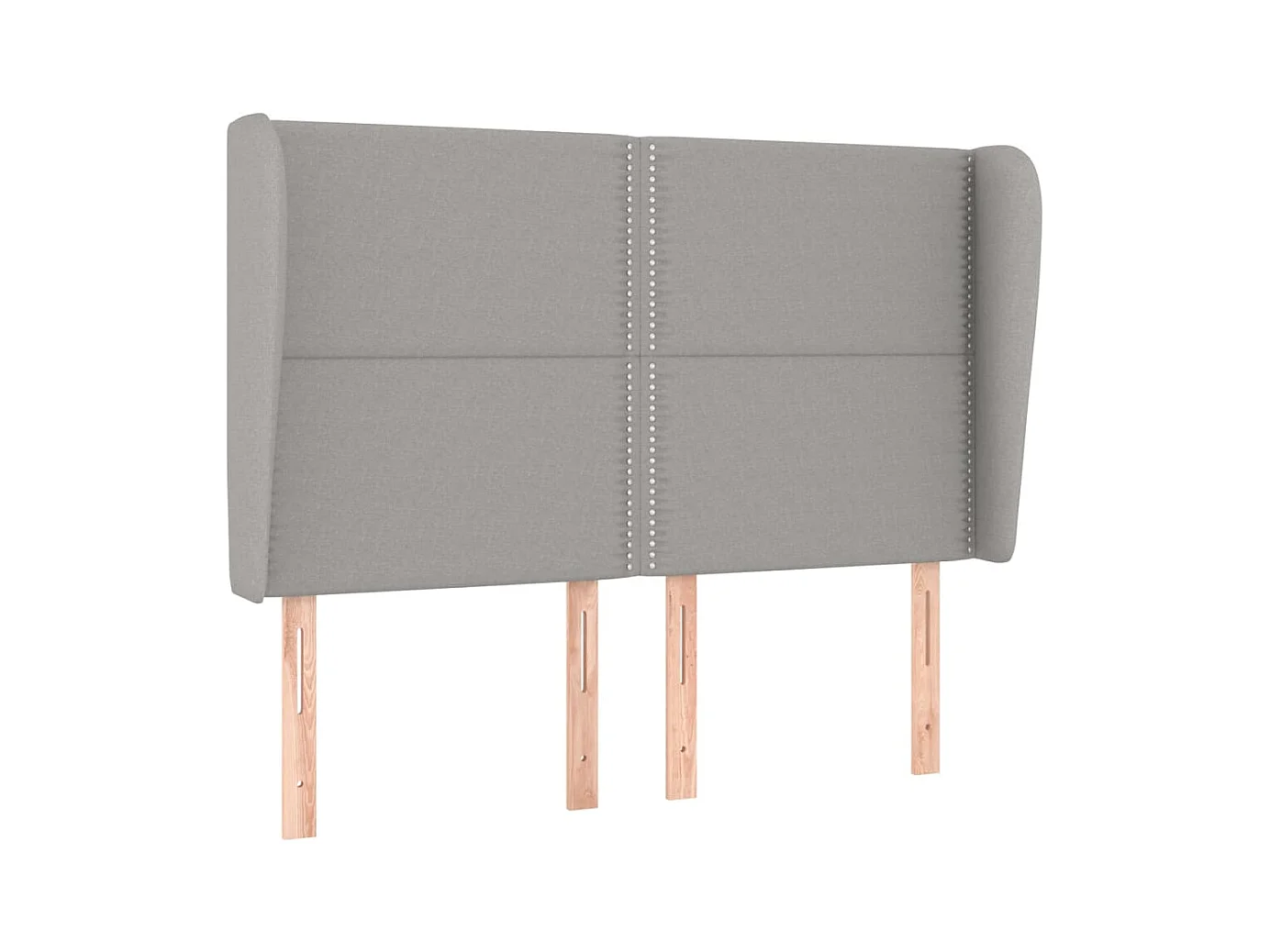 Tête de lit accessoire tissu grise 147 x 23 x 128 cm TDL0205249