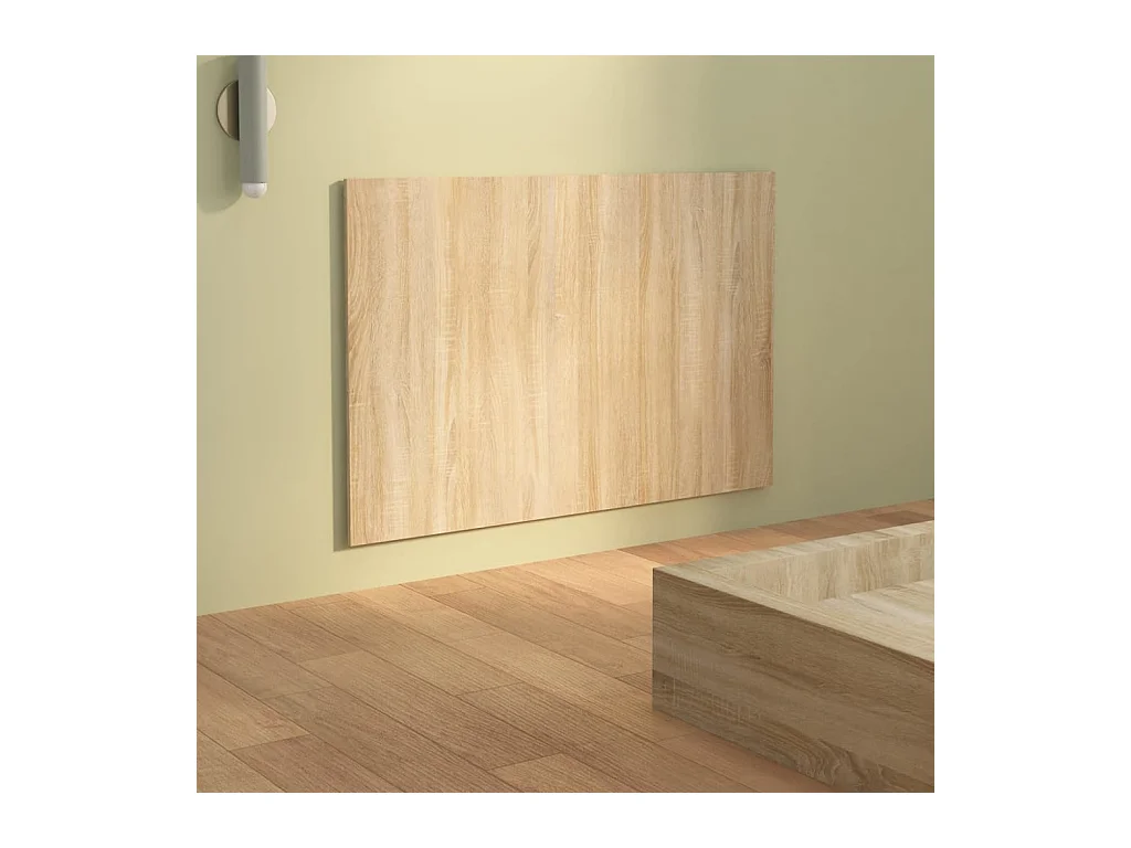 Tête de lit accessoire effet bois marron 120 x 1.5 x 80 cm TDL0203586