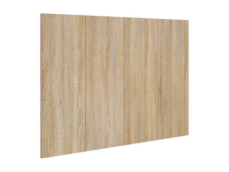 Tête de lit accessoire effet bois marron 120 x 1.5 x 80 cm TDL0203586