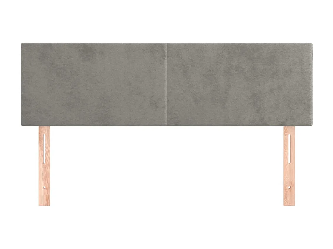 Tête de lit accessoire tissu grise 144 x 5 x 88 cm TDL0206427