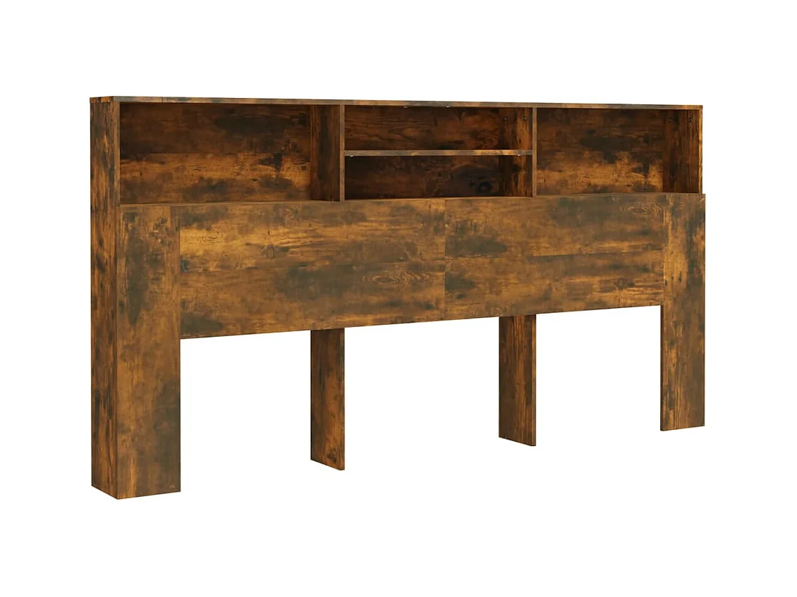 Tête de lit avec effet bois marron 200 x 19 x 103.5 cm TDL0200071