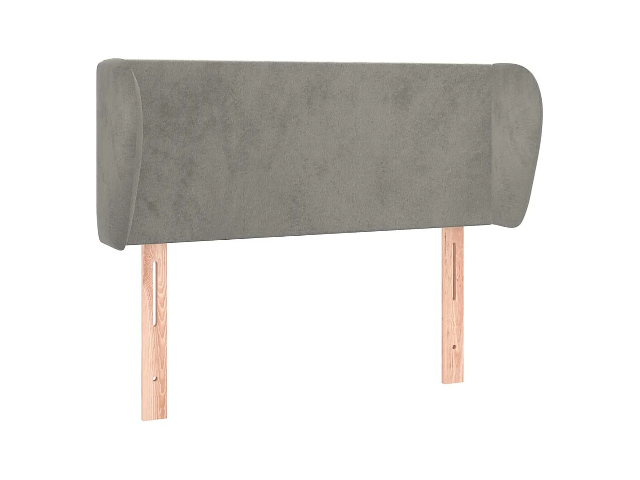 Tête de lit accessoire tissu grise 83 x 23 x 88 cm TDL0205113