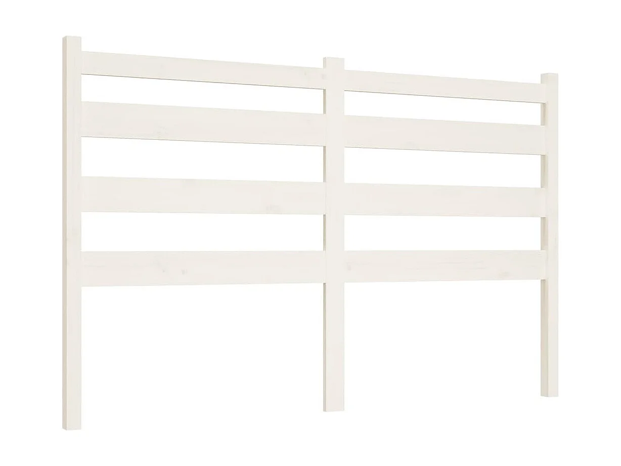 Tête de lit accessoire bois blanche 206 x 4 x 100 cm TDL0203715