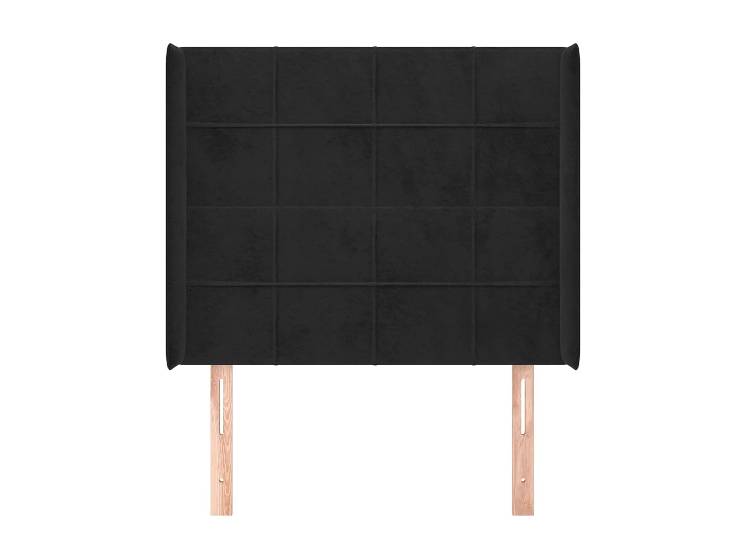 Tête de lit accessoire tissu noire 83 x 16 x 128 cm TDL0204457