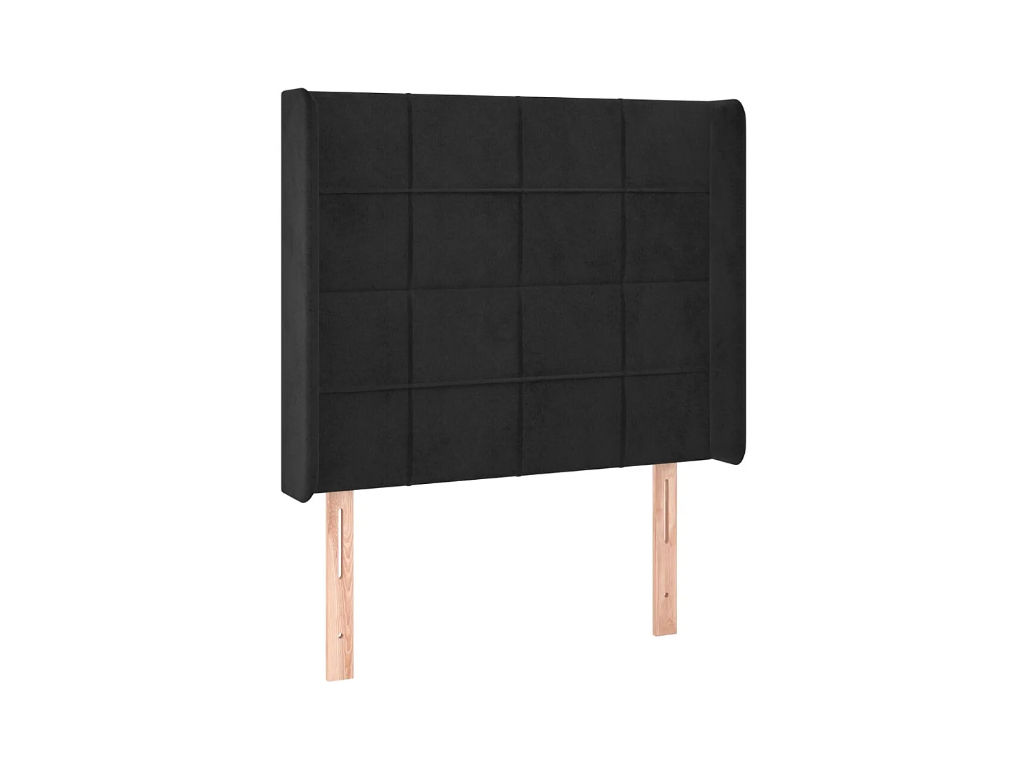 Tête de lit accessoire tissu noire 83 x 16 x 128 cm TDL0204457