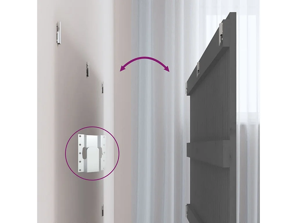 Tête de lit accessoire bois marron 204 x 3 x 90 cm TDL0202629