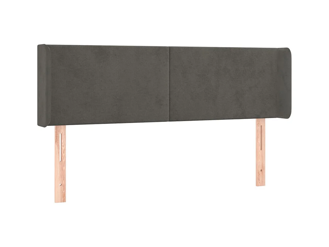 Tête de lit accessoire tissu grise 147 x 16 x 88 cm TDL0205011