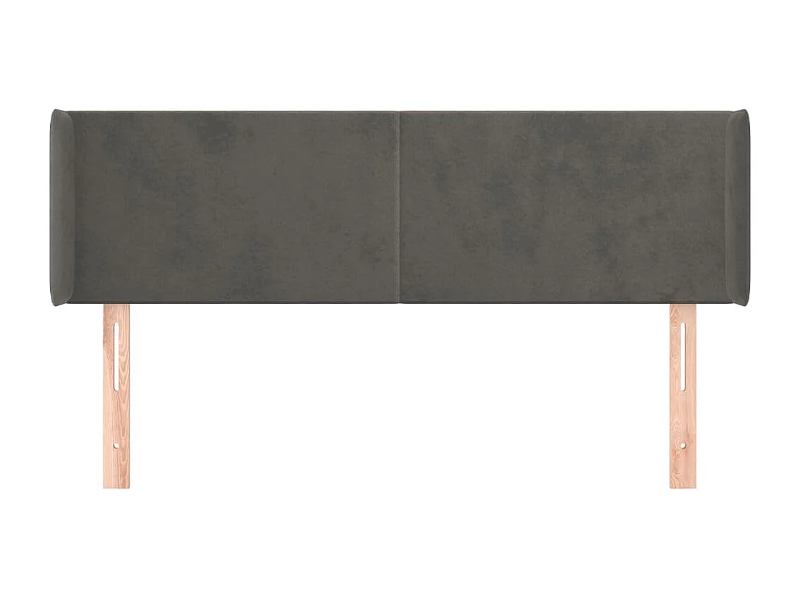 Tête de lit accessoire tissu grise 147 x 16 x 88 cm TDL0205011