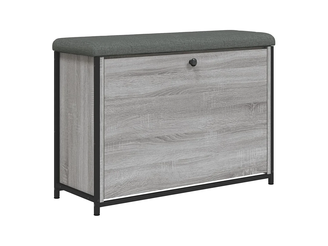 Banc de rangement à bois marron 82 x 32 x 56 cm DEC024957