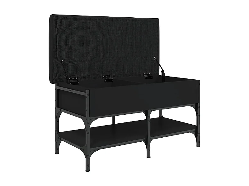 Banc de rangement à bois marron 82 x 42 x 45 cm DEC024927