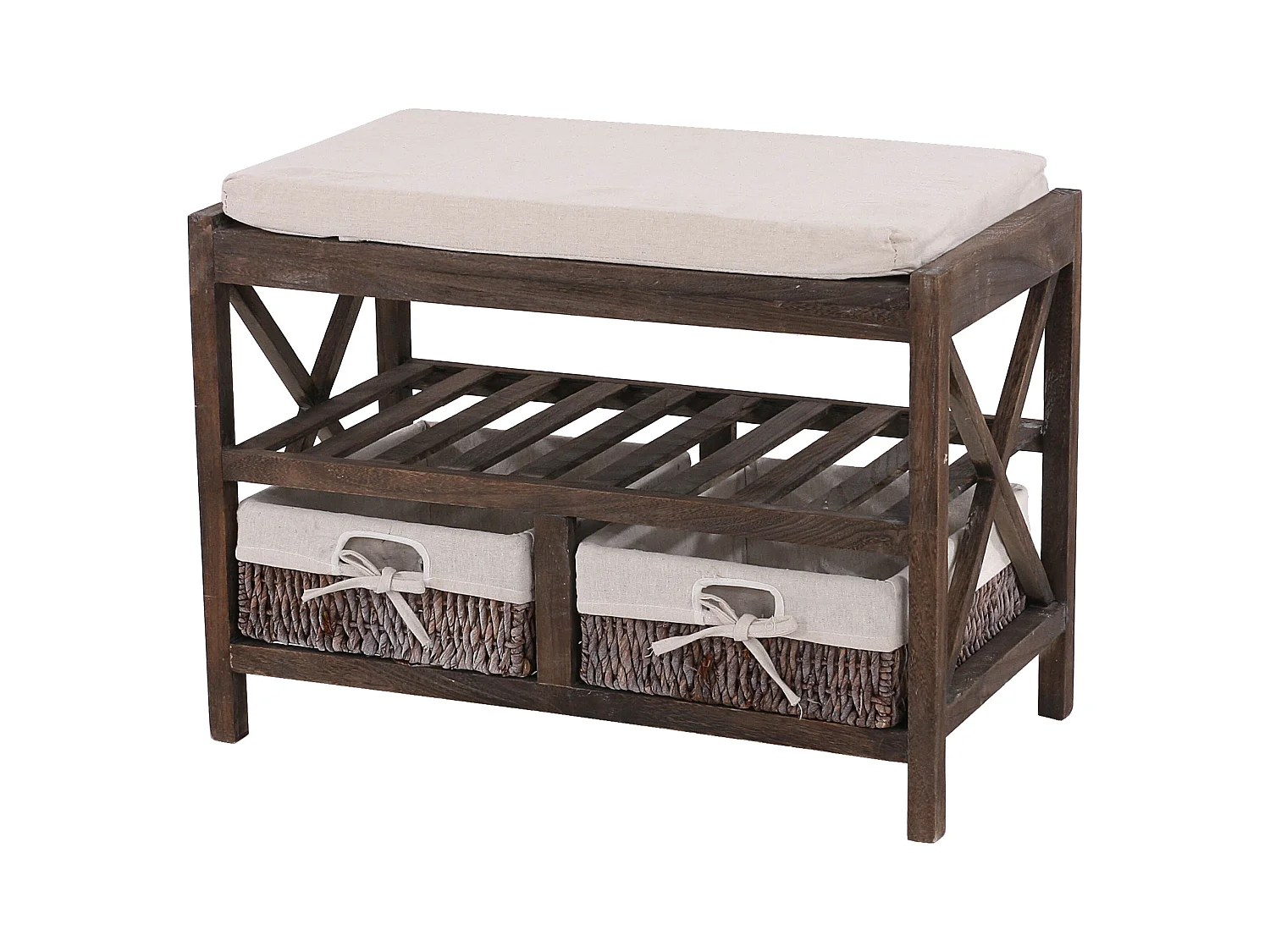 Étagère à chaussures banc marron 65 x 34 x 45.5 cm 04_0005159