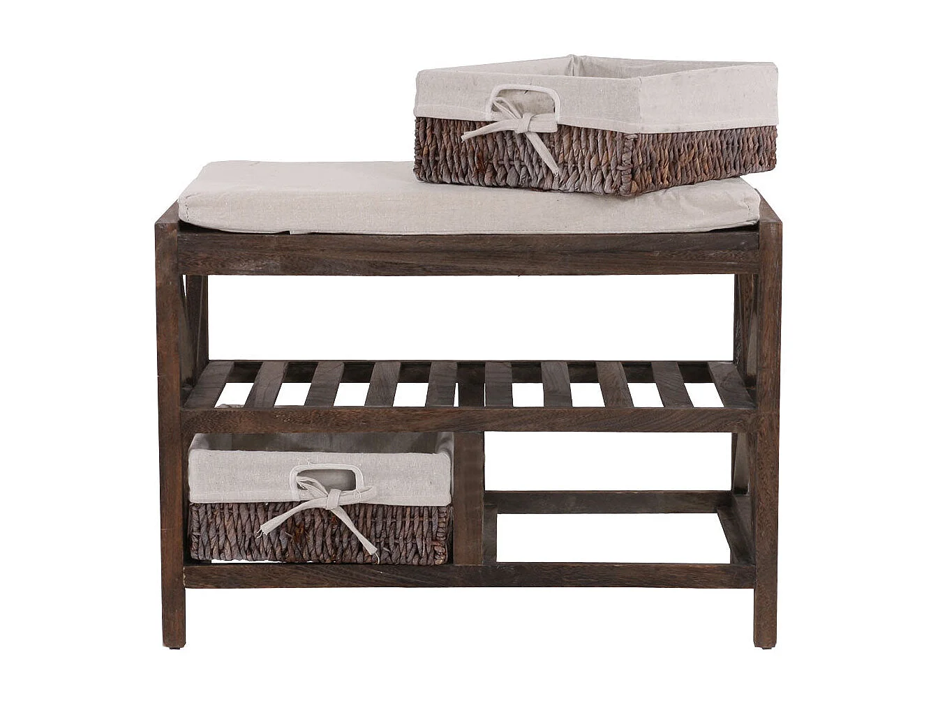 Étagère à chaussures banc marron 65 x 34 x 45.5 cm 04_0005159