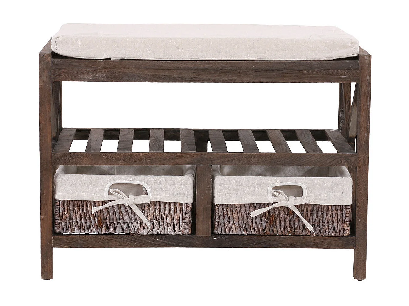 Étagère à chaussures banc marron 65 x 34 x 45.5 cm 04_0005159