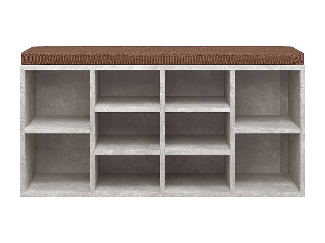 Banc de rangement à bois marron 103 x 30 x 48 cm DEC024903