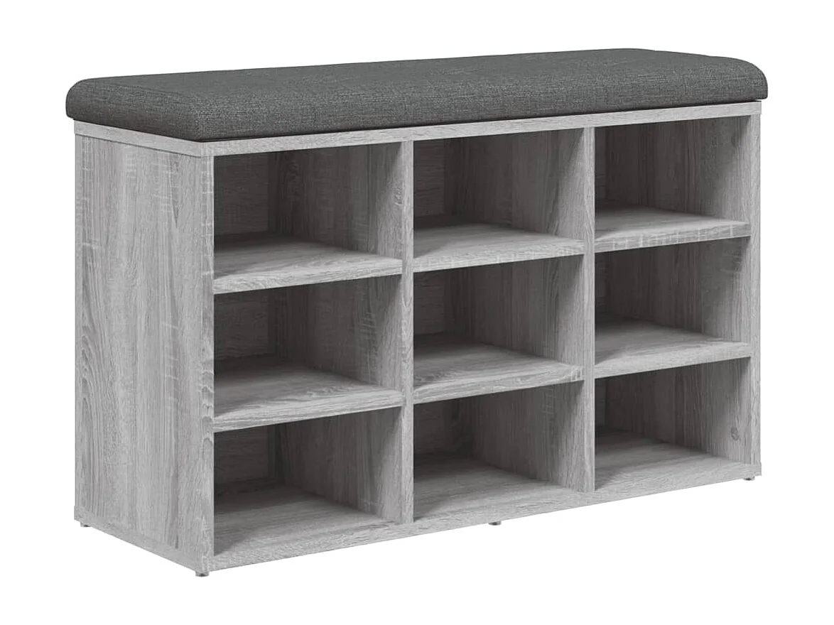 Banc de rangement à bois marron 82 x 32 x 50 cm DEC024949