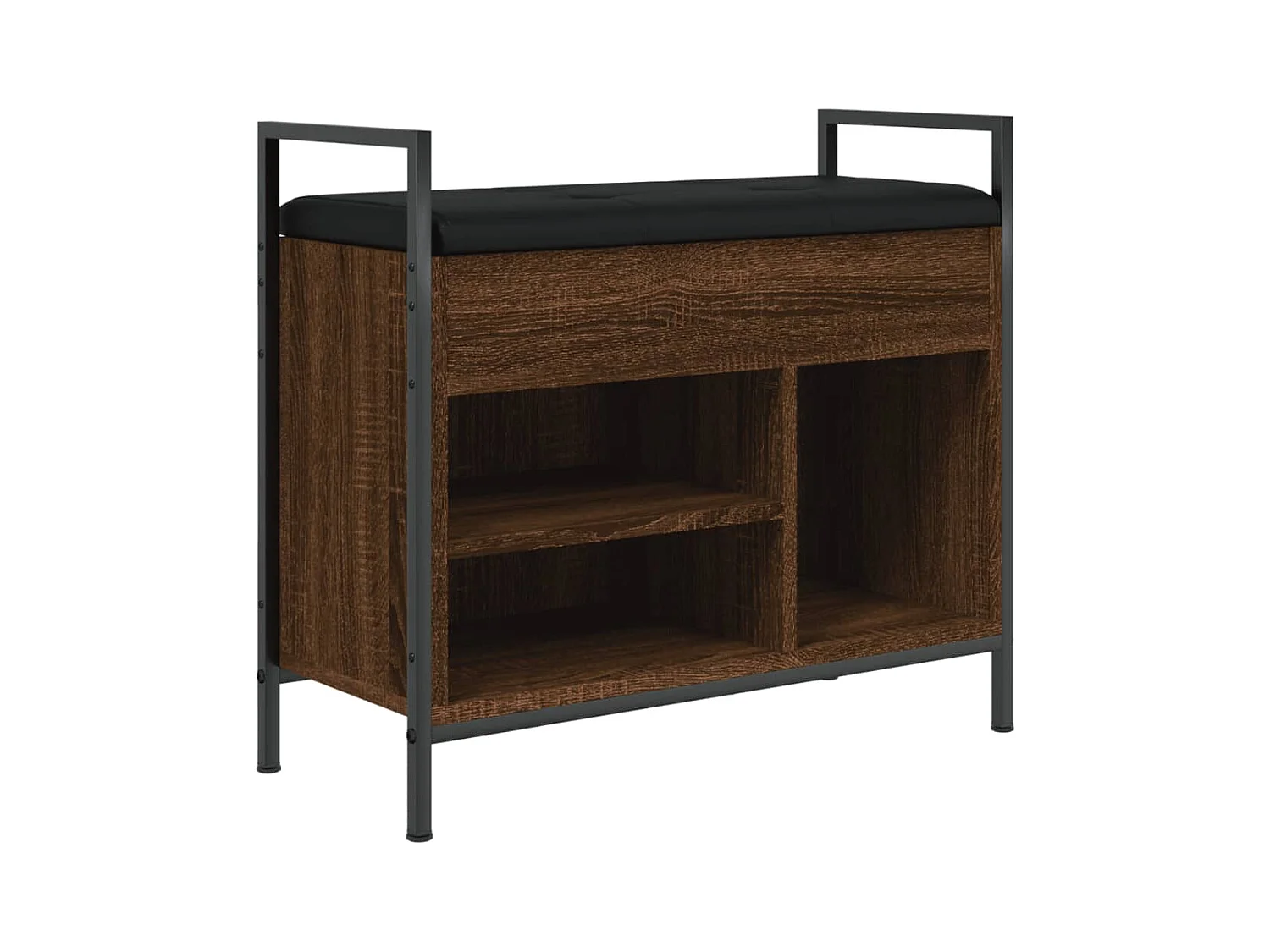 Banc de rangement à bois beige 65.5 x 32 x 57.5 cm DEC024871