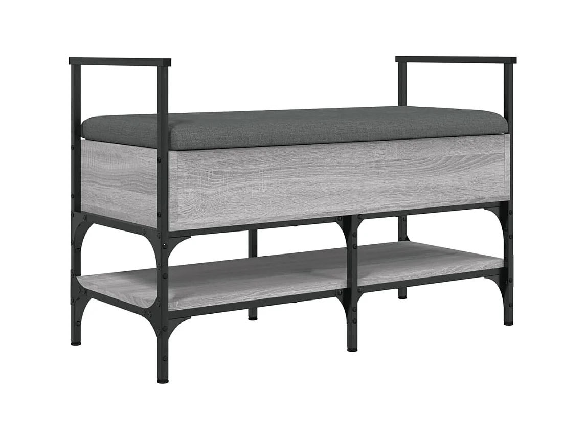 Banc de rangement à bois marron 85.5 x 42 x 57.5 cm DEC024952