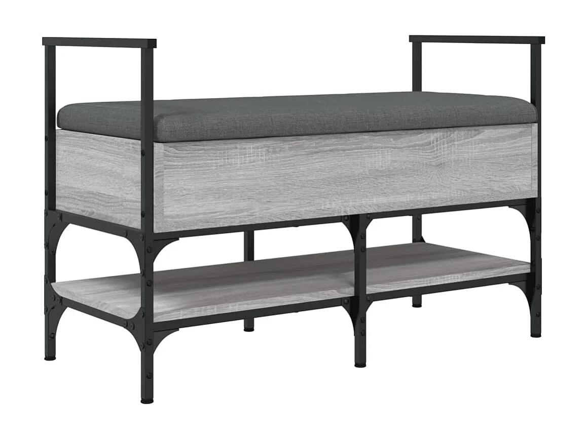 Banc de rangement à bois marron 85.5 x 42 x 57.5 cm DEC024952