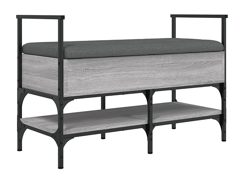 Banc de rangement à bois marron 85.5 x 42 x 57.5 cm DEC024952