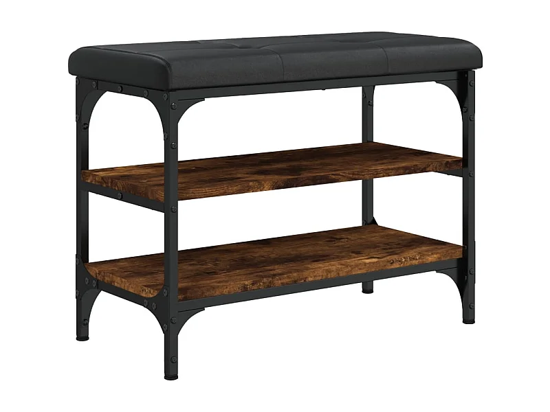 Banc de rangement à bois marron 62 x 32 x 47 cm DEC024844